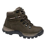 Bota Adventure Trilha Rapel Couro Legítimo Impermeável Costu