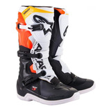 Bota Alpinestars Tech 3 Branco preto vermelho