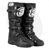 Bota Asw Image Enduro Preta Branca Motocross Trilha