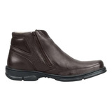 Bota Botina Anatomic Gel 360 Floater Brown 7887 Couro
