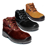 Bota Botina De Segurança Bracol Bafn Nobuck Bico Pvc Epi