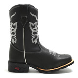 Bota Botina Infantil Masculina Country 100 Couro Promoção