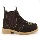 Bota Botina Infantil Masculina Couro Legitimo Texana Country