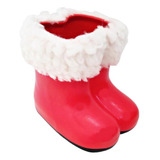 Bota Botinha Galocha De Cerâmica Do Papai Noel Enfeite Natal