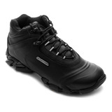 Bota Bull Terrier Preta Attack 2 Masculina Couro Original