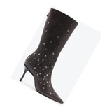 Bota Cano Alto Couro Preto Schutz