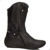 Bota Cano Alto Para Motociclista Couro Acero Speed Low Preta
