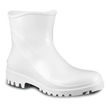 Bota Cano Curto Pvc Branca Feminina E Masc Domestica Bracol