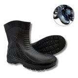 Bota Chuva Impermeável Motoqueiro Motoboy Borracha Proteção