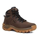 Bota Coturno Adventure Arizona Couro Legítimo Palmilhas Gel 37 Café 