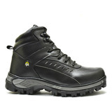 Bota Coturno Adventure Cano Medio Couro Legitimo