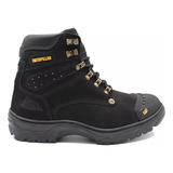 Bota Coturno Adventure Caterpillar 1600 Em Couro Legítimo