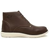 Bota Coturno Casual Urbano Masculina De Couro Marrom BR Adulto Numérico 44 