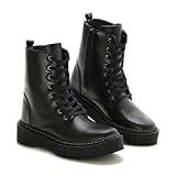 Bota Coturno Feminina Blogueira Paula V2 Preto BR Adulto Numérico 34