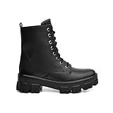 Bota Coturno Feminina Tratorada Tendência Blogueiras Preto Cadarço Br Footwear Size System Adult Numeric Numeric 40