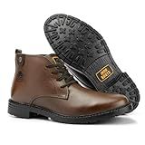 Bota Coturno Masculina De Couro Legítimo Casual Marrom BR Adulto Numérico 44 