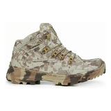 Bota Coturno Militar Acero Rip Stop Digital Desert Camuflado