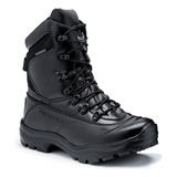 Bota Coturno Militar Acero Tiger Pro Com Ziper Couro Tático