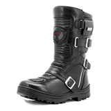 Bota Coturno Motociclista Feminina Harley 100  Couro Atron