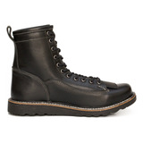 Bota Coturno Titan Couro Ranclafe Cardaço De Brinde