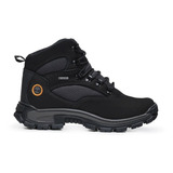 Bota Coturno Trail Em Couro Legitimo Palmilha Em Gel