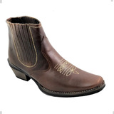 Bota Country Pra Cowboy Rodeio Vaqueiro Salto Alto Carrapeta