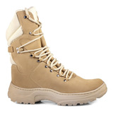 Bota Couro Coturno Masculino Militar Pesca