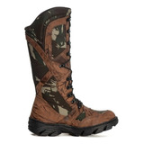 Bota De Caça Cano Alto Militar Tatica Camuflada Super Macia