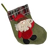 Bota De Natal Em Pelúcia Com Papai Noel 21cm De Altura CBRN0227