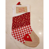 Bota De Papai Noel Enfeite De Porta P Decoração De Natal