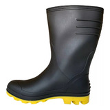 Bota De Pvc Forrada Borracha Impermeável Motoboy Chuva Moto