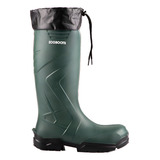 Bota Ecoboots C Polaina Verde Solado Preto Polytech Bracol