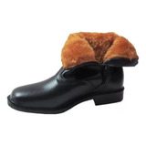 Bota Em Couro Forrada C Pelos Pra Neve Unissex Envio Rápido