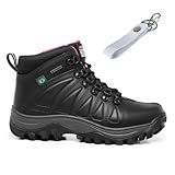 Bota Feminina Adventure Para Trabalho Passeio Trilha Em Couro Legitimo Original Preto Rosa BR Adulto Numérico 42 