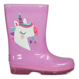 Bota Galocha Menina Infantil Luelua Unicornio