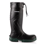 Bota Galocha Preta C Verde Polaina Ecoboots Original Bracol