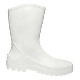 Bota Galocha Pvc Limpeza Impermeavel Açougue Branca Marluvas
