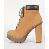 Bota Importada Estilo Timberland Salto Grosso C Defeito
