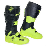 Bota Ims Extreme Preta flúor Articulada Trilha Promoção