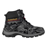 Bota Masculina 100 Em Couro Legitimo Timberland Resistente