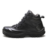 Bota Masculina Adventure Airsof Militar Segurança Couro 1904