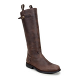 Bota Masculina Campeira Gaucha Capiau Cano Duro Couro Legit