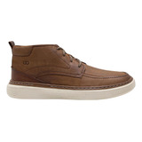 Bota Masculina Couro Confortavel Democrata Clash Marrom