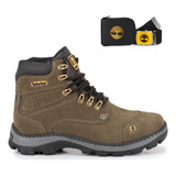 Bota Masculina Couro Timberland Original Resistente bindes