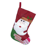 Bota Meia Papai Noel Enfeite Decoração Natal Luxo Wincy 45cm Papai Noel Barba Branca