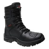 Bota Militar Coturno Masculino Tático Zíper Palmilha Em Gel