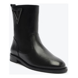 Bota Montaria Couro Cano Médio Preta Schutz Original