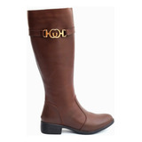 Bota Montaria De Hipismo couro Cano Longo Feminina Promoção