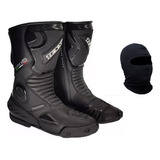 Bota Motociclista Esportiva Texx Super Tech V2 Couro Preta