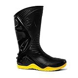Bota Motociclista Impermeável Cano Longo Pvc Motosafe Bracol Tamanho 37 Cor Amarelo